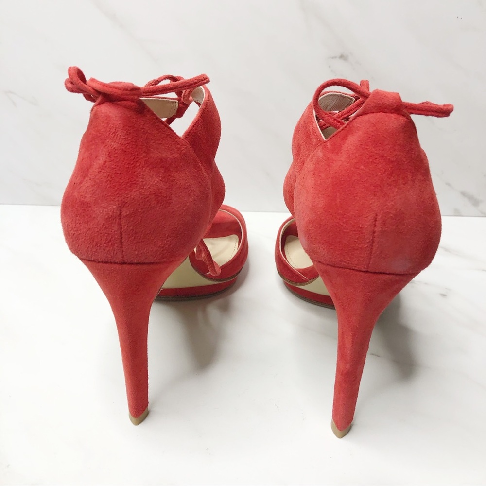 NEW Pelle Moda Suede Raspberry Heels 5.5 - Picture 6 of 7